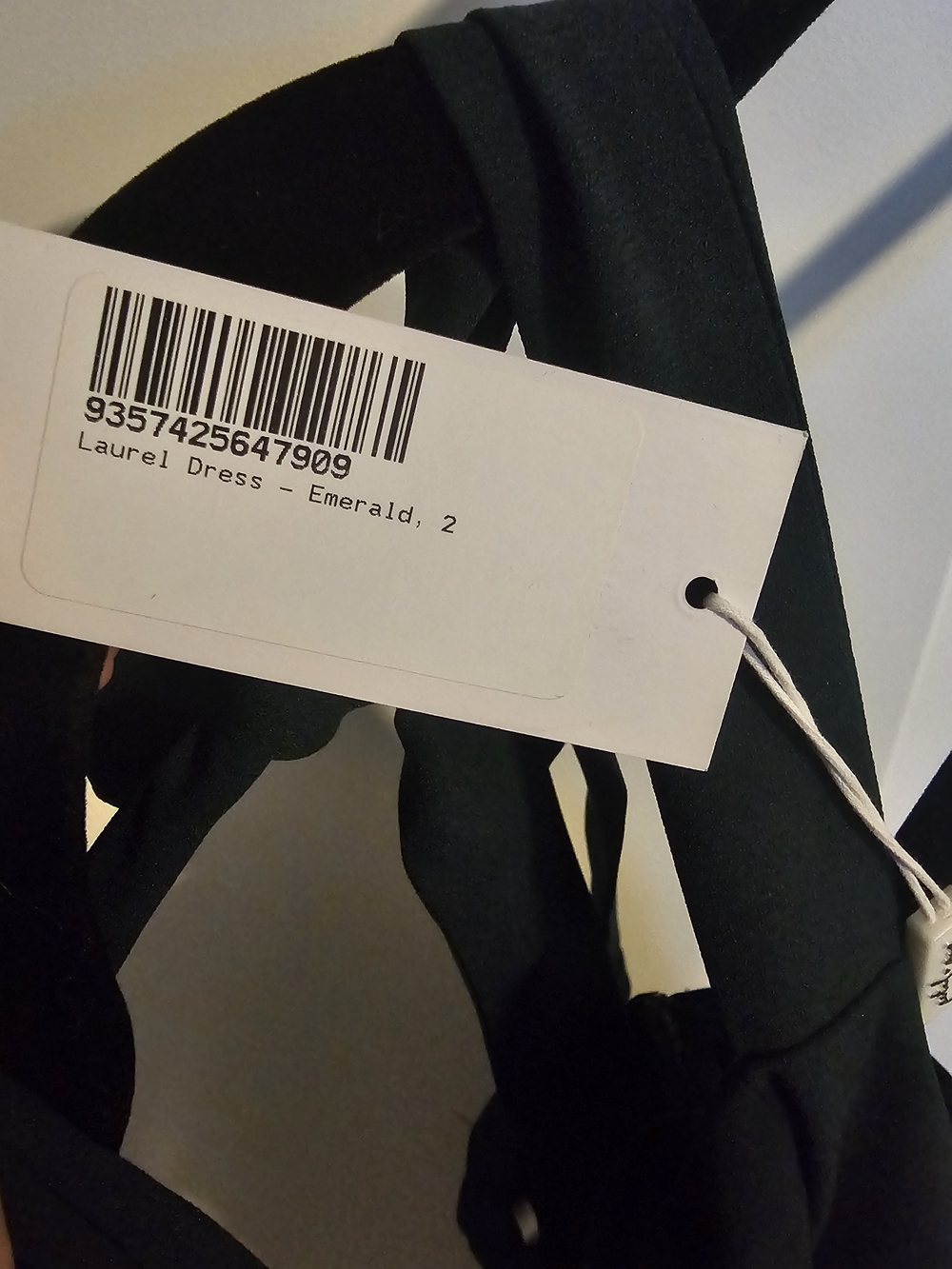 NWT Petal & Pup Emerald Satin Midi Dress Size 2 Slit Wedding Guest Spring Formal - Picture 3 of 4